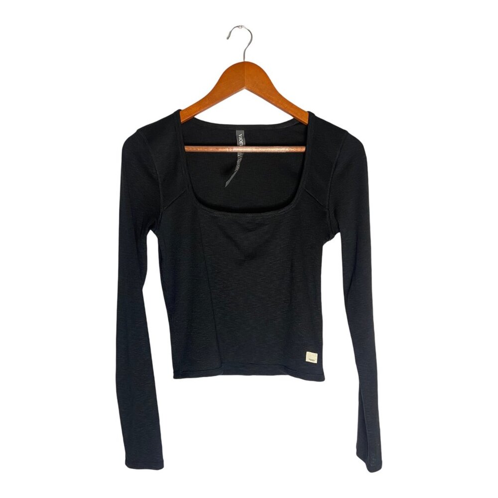 NWT Vuori Black Long-Sleeve Sunrise Square Neck-sz Small